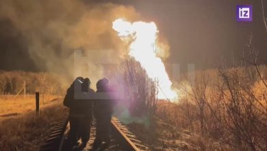 В Макеевке после обстрела ВСУ горит магистральный газопровод 1
