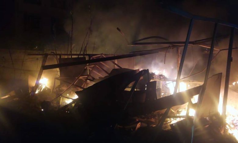 Пожар в Харькове