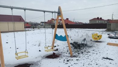 Снаряд на детской площадке в Шебекино