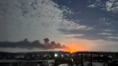 Взрыв на Украине от дрона