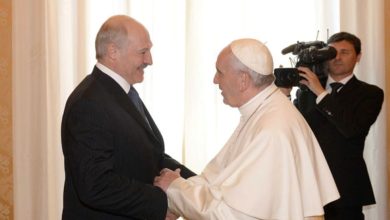 Лукашенко и Папа Римский