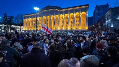 Парламент Грузии протесты