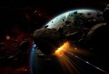 Земля и астероид