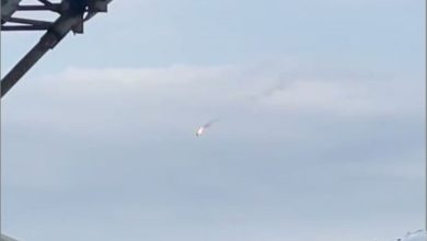 Падение военного самолета