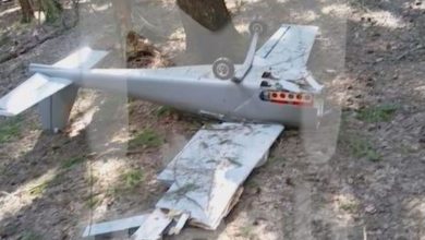 Упавший беспилотник