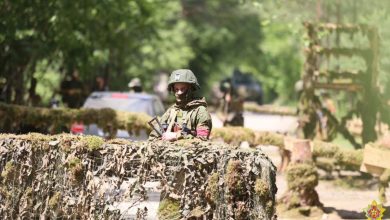 Белорусский военный на границе