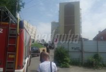 Место взрыва БПЛА в Воронеже