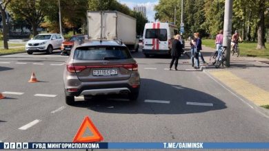 ДТП с велосипедистом в Минске