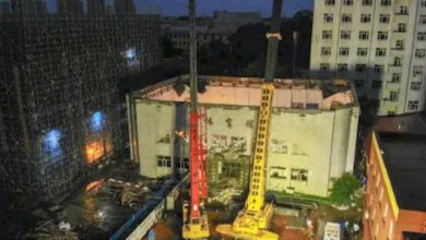 Обрушение потолка в Китае