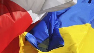 Украина и Польша, флаги