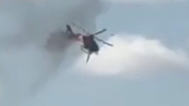 Падающий вертолет во Флориде