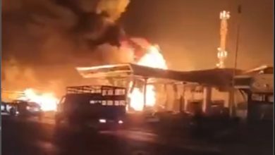 Пожар в Махачкале