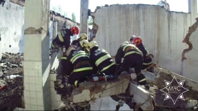 Разбор завала в Полоцке