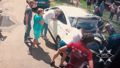 Спасение ребенка из машины