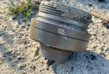 Обломок снаряда в Белгородской области