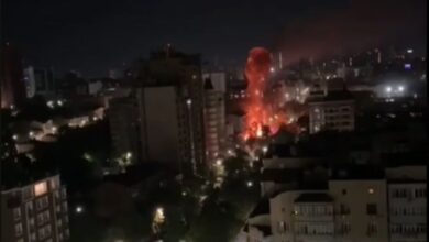 Падение БПЛА в Ростове