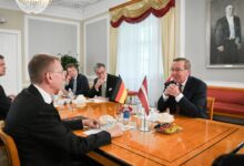 Встреча главы Латвии и министра обороны ФРГ