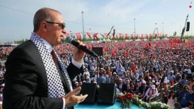 Эрдоган на митинге