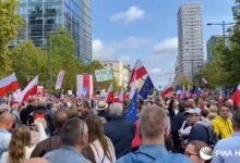 Марш оппозиции в Варшаве