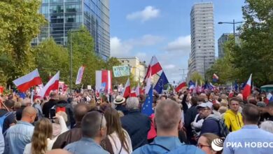 Марш оппозиции в Варшаве