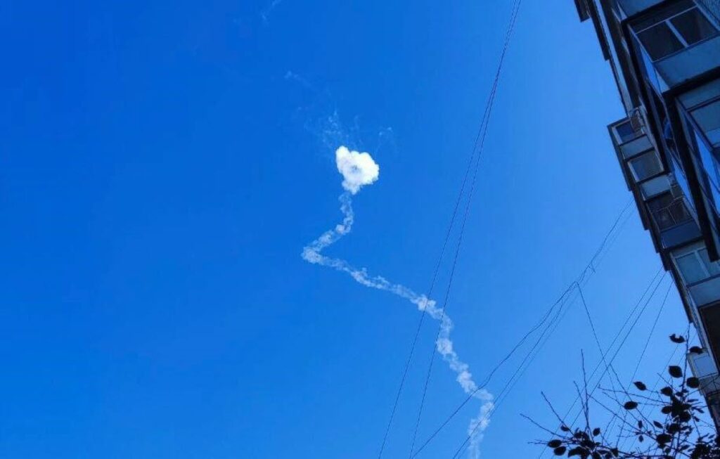 Работа ПВО в Ростове