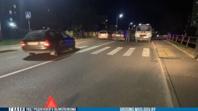 Сбитый пешеход в Гродно