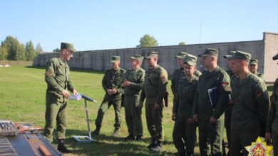 Занятия в белорусской армии