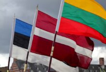 Флаги стран Балтии