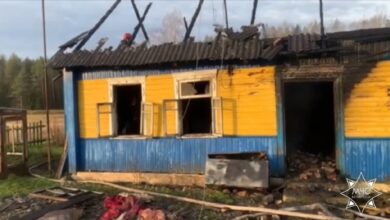 Пожар в Столбцовском районе