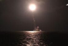 Пуск баллистической ракеты