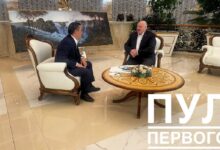 Встреча президентов Беларуси и Киргизии Александра Лукашенко и Садыра Жапарова