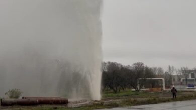 Выброс горячей воды в Минске