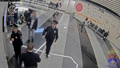 Задержание дебошира в Шереметьево