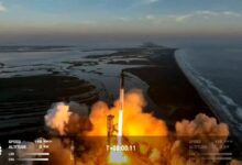 Запуск космического корабля Starship