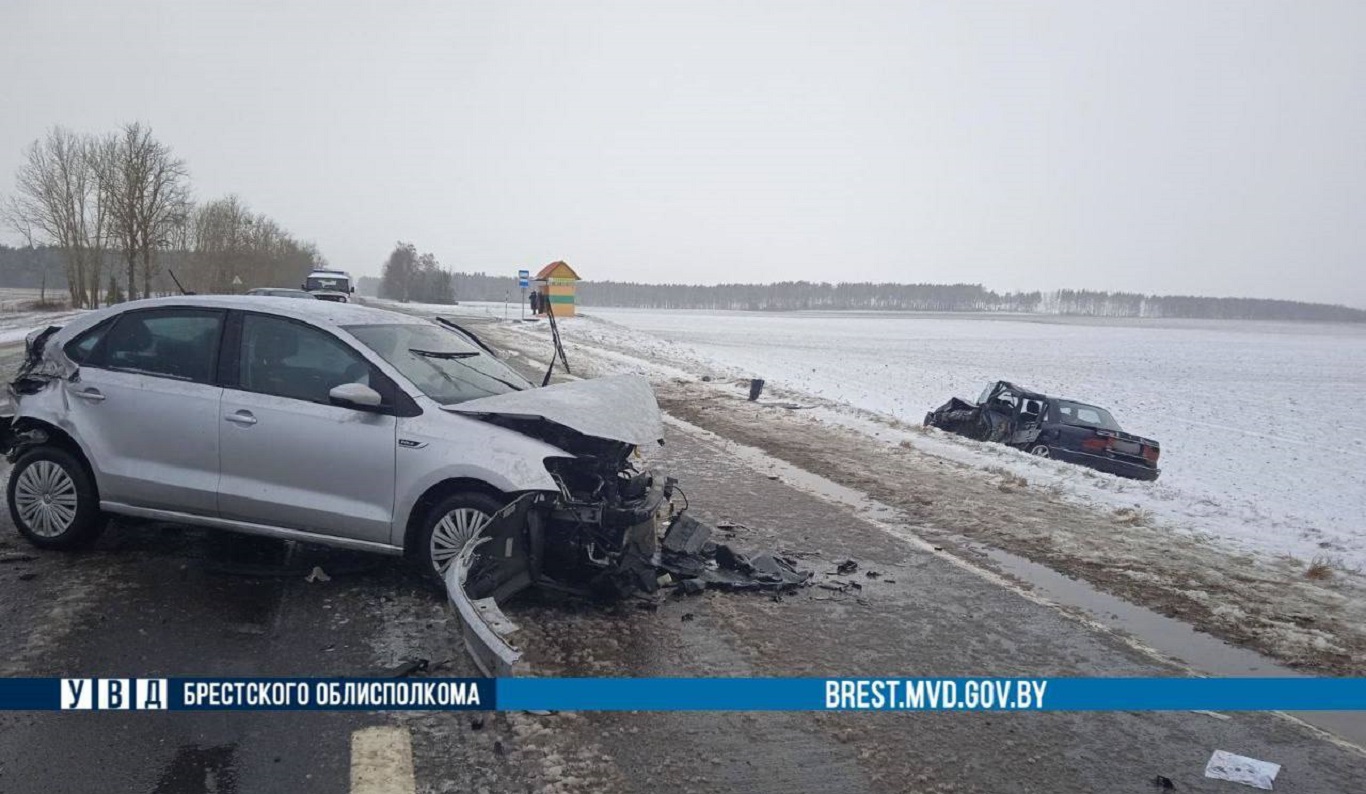 В Пружанах произошло ДТП с участием четырех автомобилей