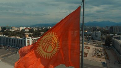 Киргизия, флаг, Кыргызстан