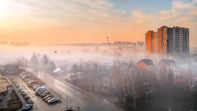 Туман в городе