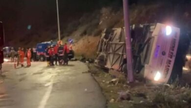Авария с автобусом в Турции