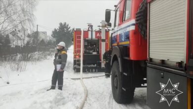 Пожар в Минском районе