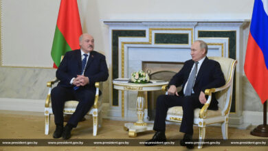 Президенты Путин и Лукашенко