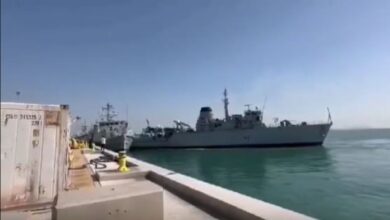Столкновение кораблей в Бахрейне