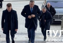 Президент Республики Сербской Боснии и Герцеговины Милорад Додик прибыл во Дворец Независимости