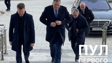 Президент Республики Сербской Боснии и Герцеговины Милорад Додик прибыл во Дворец Независимости