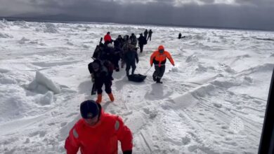 Рыбаки на льдине