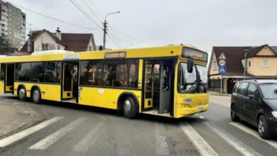 Авария с автобусом в Минске