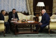 Лукашенко на встрече с послом Казахстана