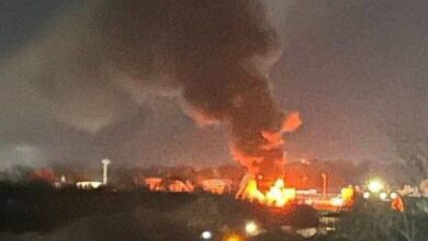 Пожар в Орле на нефтебазе