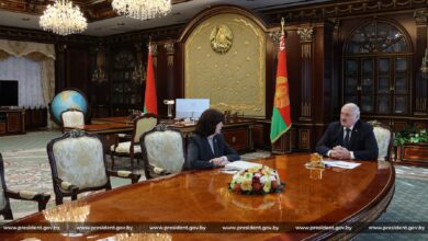 Встреча Александра Лукашенко и Натальи Кочановой