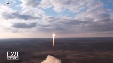 Запуск космического корабля с белоруской