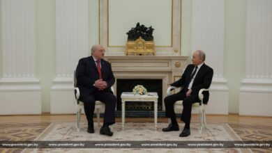 Президенты Беларуси и Украины Александр Лукашенко и Владимир Путин
